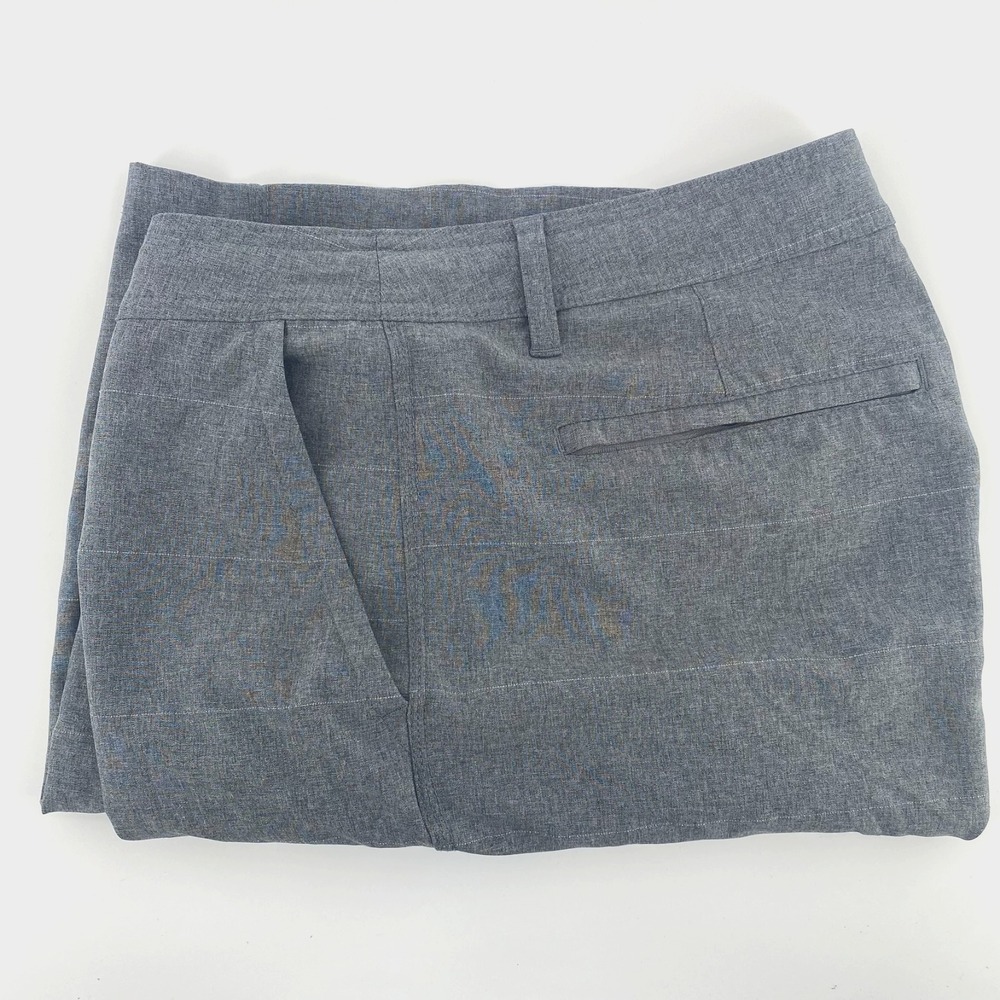 Hang Ten Men's Walk Casual Preppy Chino Dress Shorts Size 36 Zip Pockets‎ Gray
